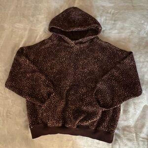 🐦 🐦 Fabletics Chocolate Speckled Hoodie Sweatshirt *Like New* 🐦 🐦